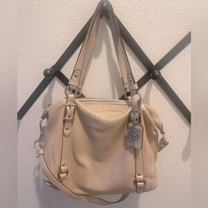 COACH Alexandra Large Shoulder Bag 15273 | Pearlized Blush | Pebbled Lea…